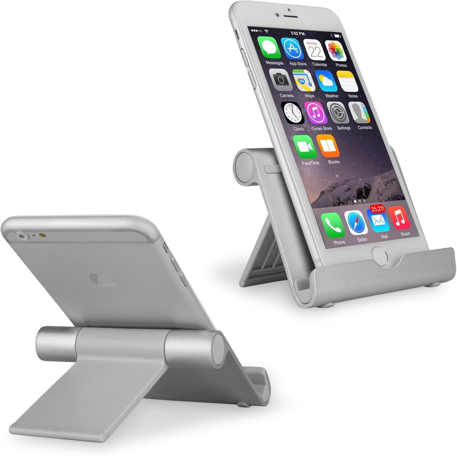 BoxWave Stand and Mount Compatible with HTC One (M8) Mini (Stand and Mount by BoxWave) - VersaView Aluminum Stand, Portable, Multi Angle Viewing Stand for HTC One (M8) Mini