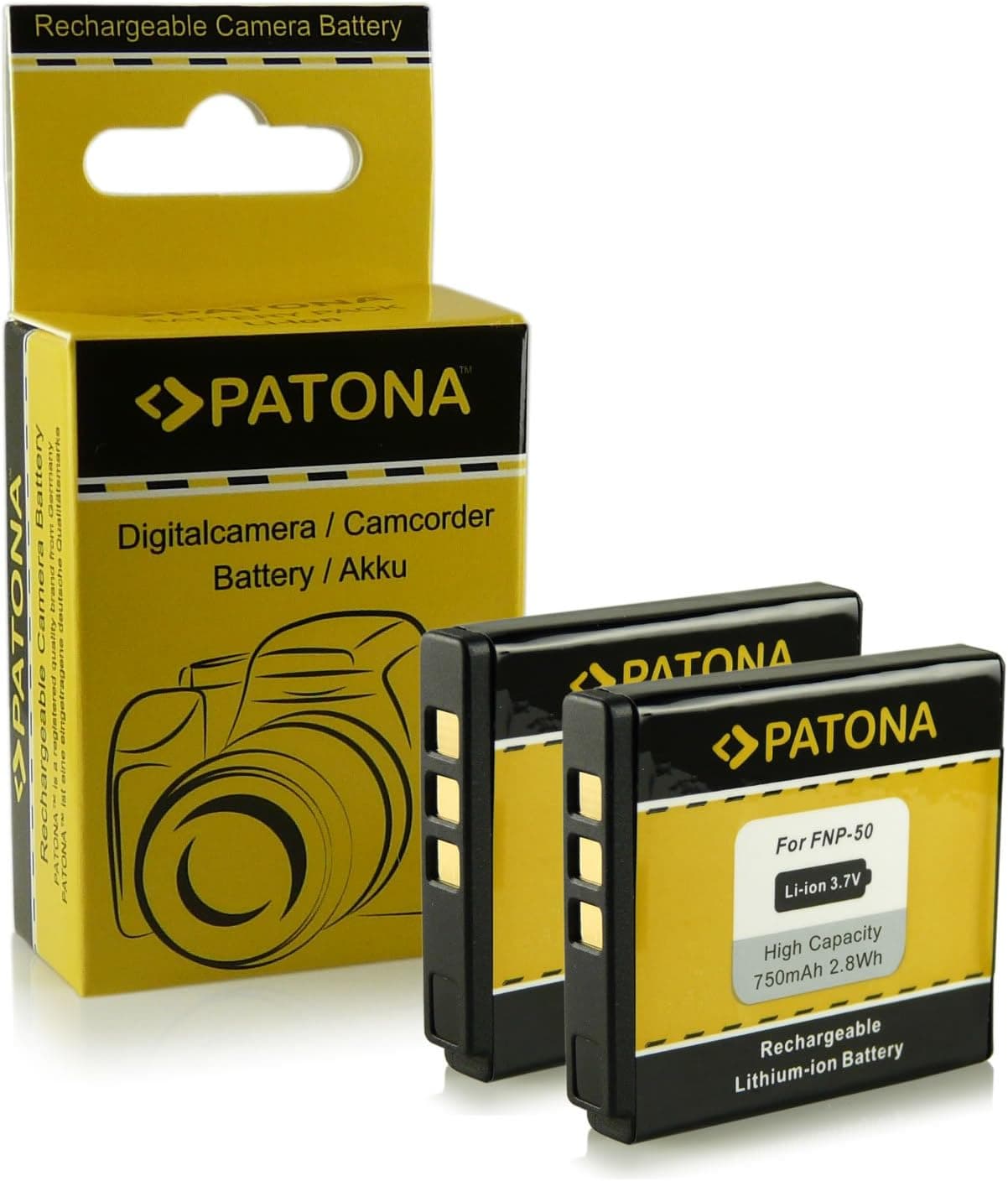Bundle - 2x Battery Fuji NP-50 | Kodak Klic-7004 | Pentax D-Li68 / D-Li122 with Infochip · 100% compatible with Fujifilm FinePix F70EXR / F80EXR / F200EXR / F300EXR / F500EXR / F550EXR / F600EXR and more... - Kodak EasyShare M1033 / M1093 / V1073 / V1233 / V1253 / V1273 - Pentax Q / Q10 | Pentax Optio A40 / S10 / VS20