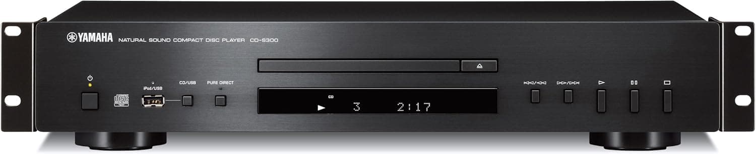 YAMAHA CD-S300-RK Rackmount CD Player, USB Port, MP3, WMA Playback, DAC Conversion