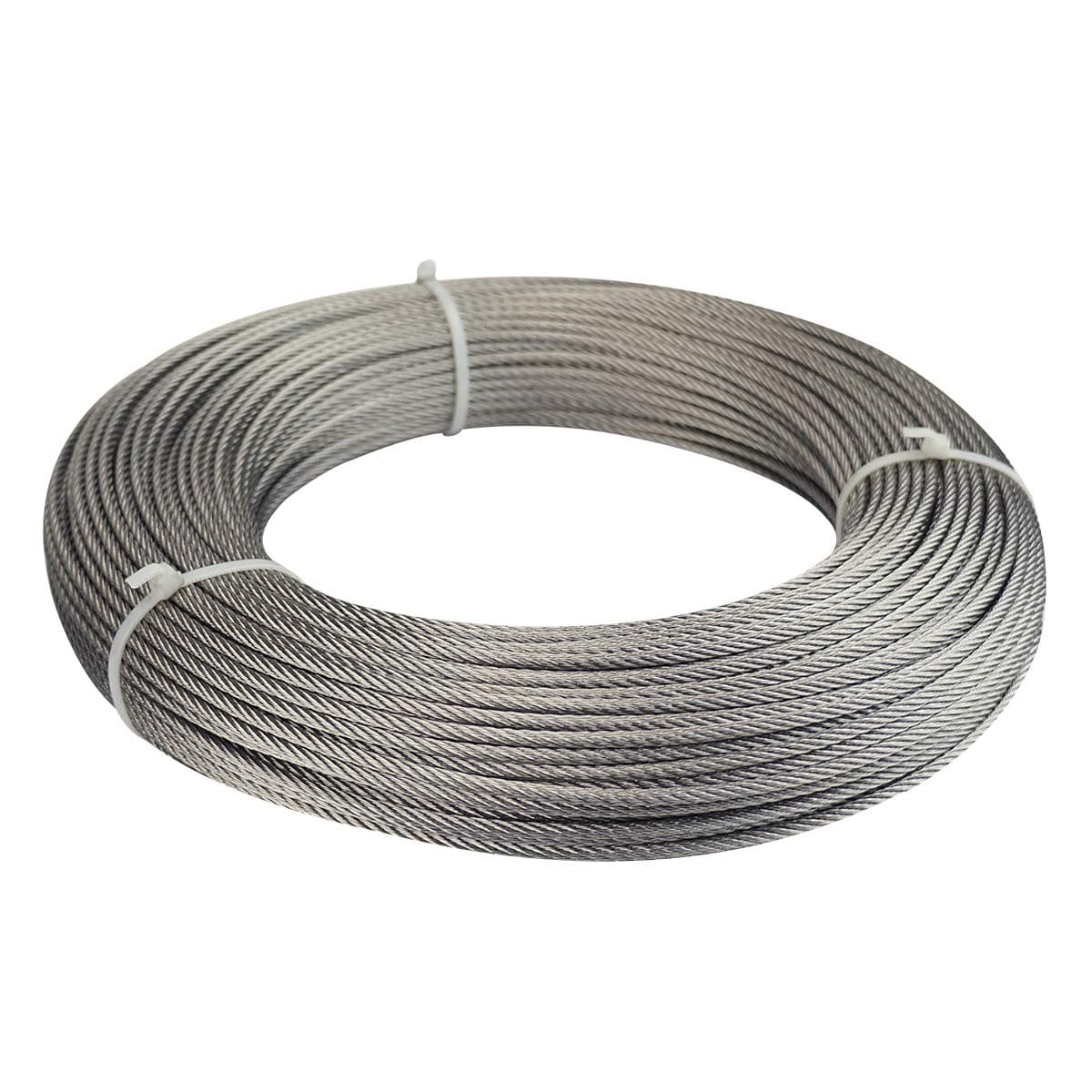 Muzata 500Feet 1/8inch Stainless Steel Wire Rope Aircraft Cable Railing Decking 7x7 Strand Indoor Outdoor DIY Balustrade String WR01,WP1