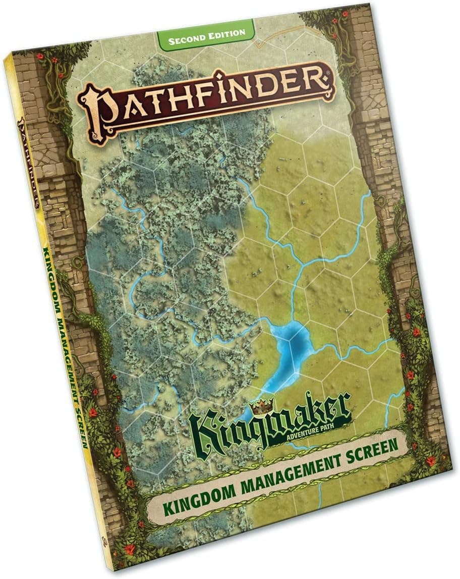 Pathfinder Kingmaker: Kingdom Management Screen (P2) - 4 Panel Map RPG Accessory