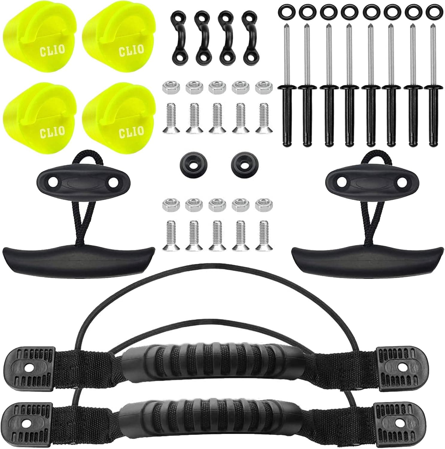 Kayak Carry Handles with Pull T-Handle Kayak Deck Rigging Accessory for Kayak Canoe Boat with Screws