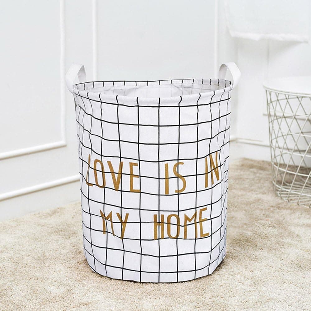 Euone_Home Closet OrganizationWaterproof Animal Canvas Sheets Laundry Clothes Basket Folding Storage Box B,Organizers and Storage for Bedroom