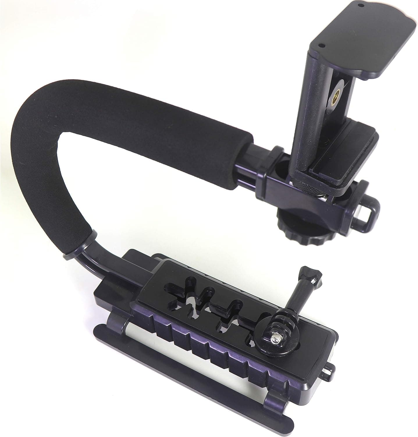DSLR Stabilizer Handheld Video Action Stabilizing Handle Grip C Shape Professional Vlogging for Smart Phones GoPro Canon Nikon Sony Panasonic Pentax Olympus Camera Camcorder (Pack of 1)