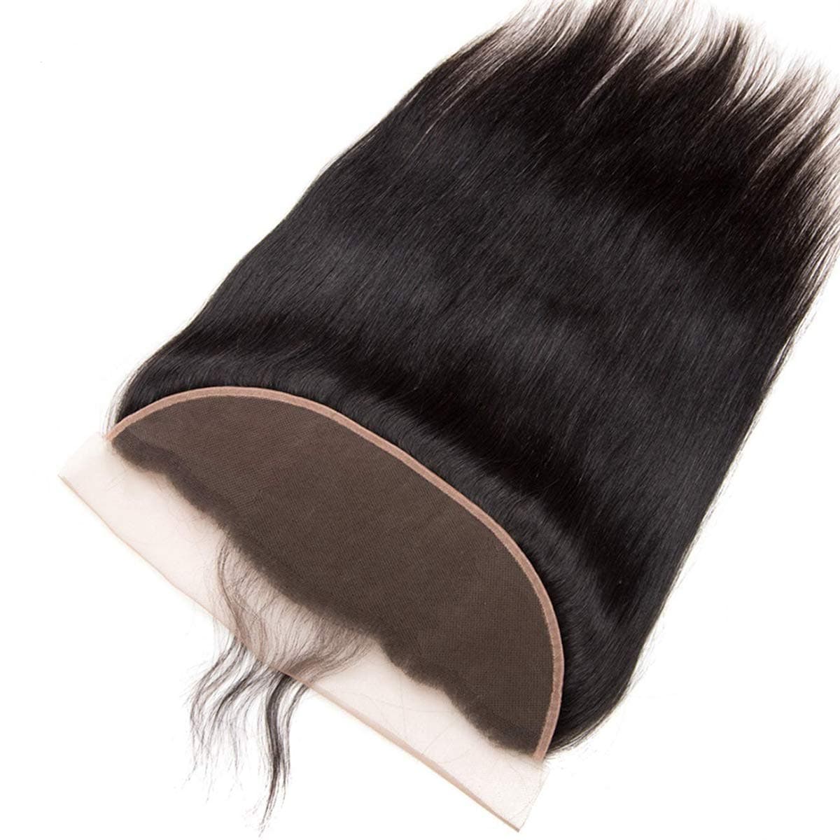 Persephone 13x4" Full Lace Frontals Ear To Ear Free Part Brazilian Virgin Hair Straight Human Hair Lace Front Closures With Baby Hair Bleached Knots Natural Color 16 inches