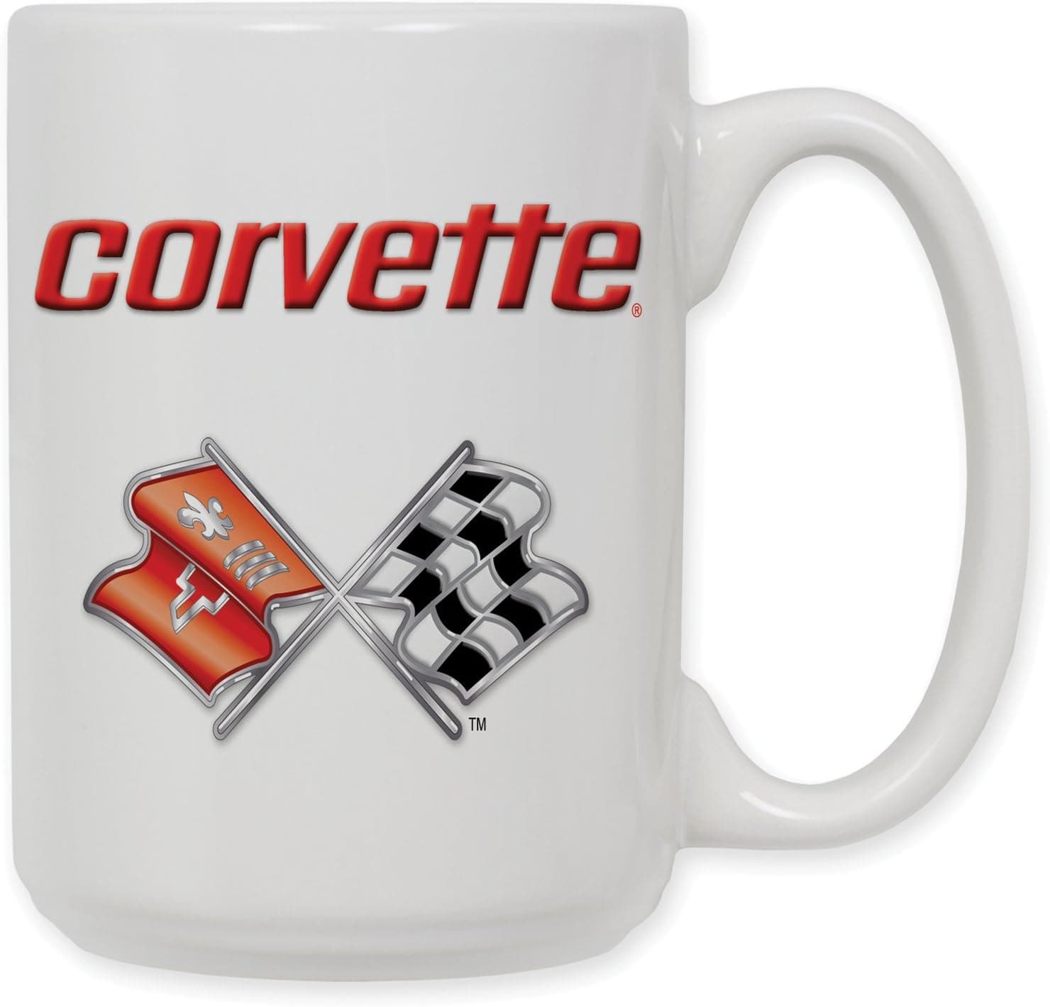 Art Plates"Corvette C3 Logo" Ceramic Coffee Mug, 15 oz