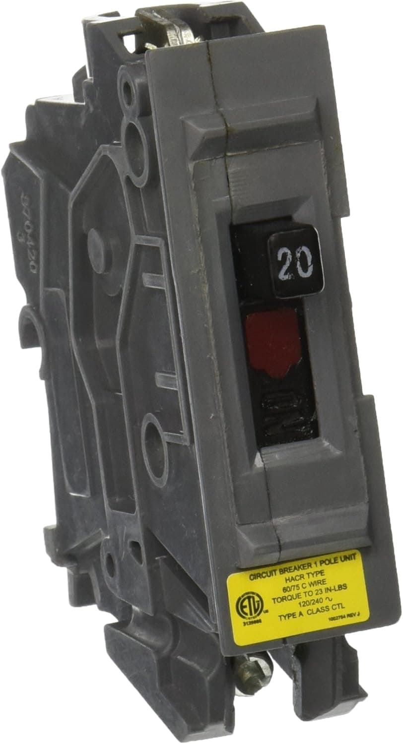 CONNECTICUT ELEC VPKWA20 Circuit Breaker, 20-Amp