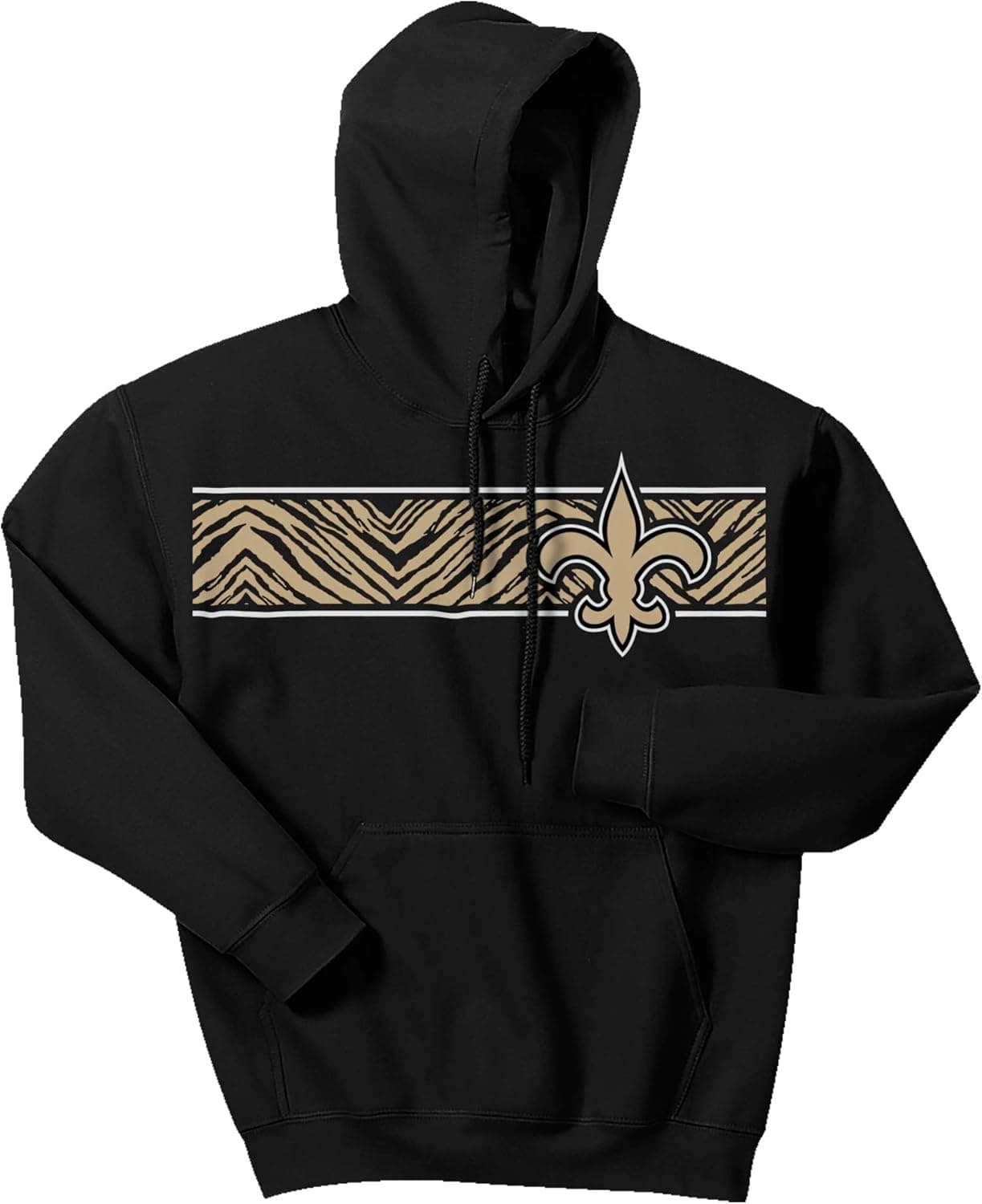 Zubaz Men's Zebra Logo Hoodie
