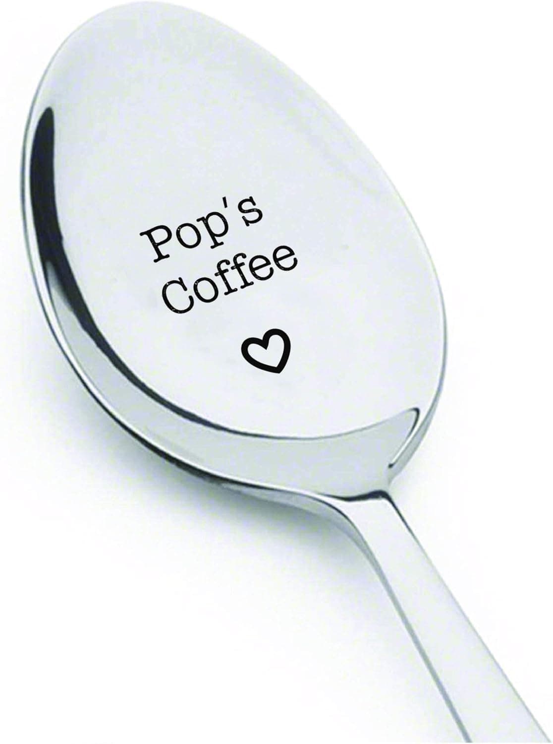 Pop's Coffee Spoon - Personalized Gift for Pop - Grandfather Gifts - Father's Day Spoon - Father's Day Gift – engraved Spoon. Gifts for Pop - Grandpa Gifts - Fathers Day Present.