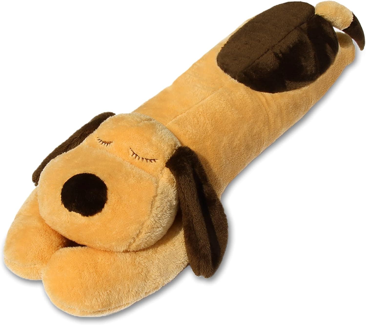 Dog Plush Hugging Pillow, 43" Cute Big Dogs Stuffed Animal Toys, Soft Giant Sleeping Animal Body Pillow, Dog Plushies Doll Toy Gift for Kids Girlfriend, Brown, Grnidceau