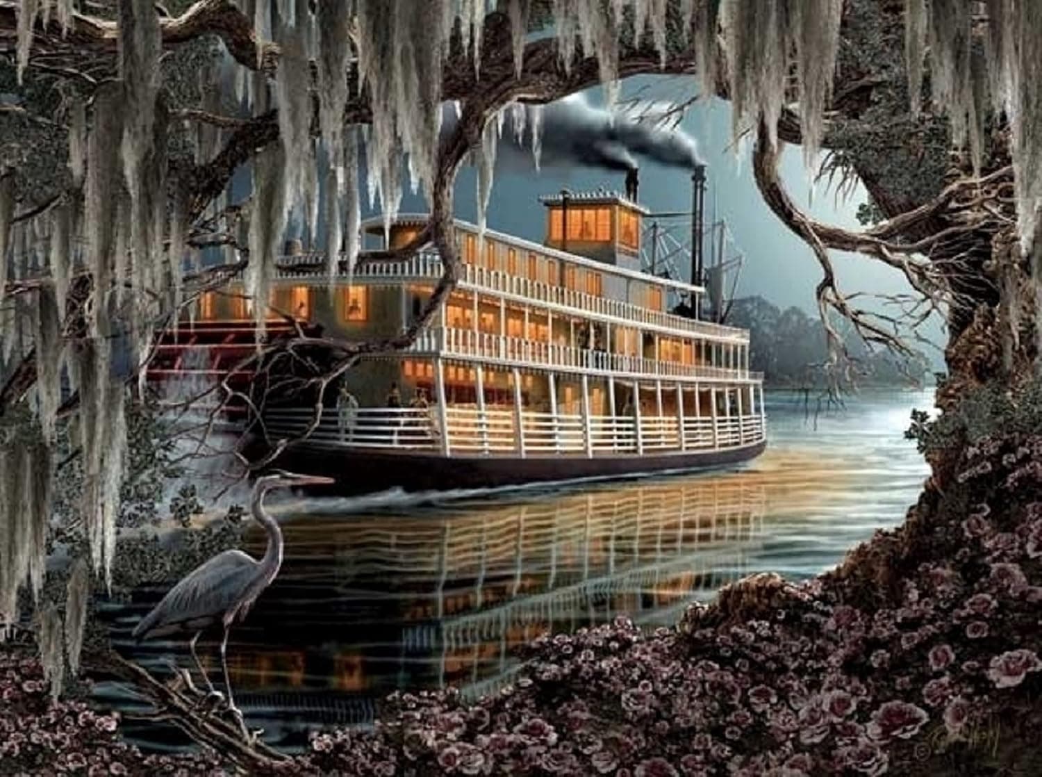 Night On The River 1000 pc Jigsaw Puzzle