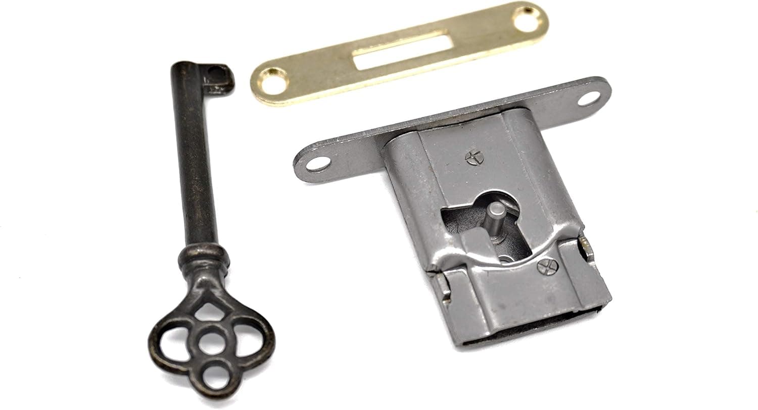 Full Mortise Cabinet Lock Excellent Antique Reproduction Full Mortise Furniture Lock, Can Be Used On Drawers or Right Hand Cabinet Doors.