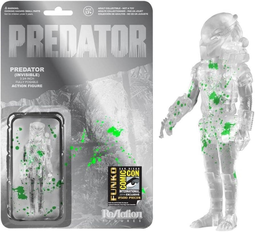 2014 SDCC Reaction Figure: (Invisible) Predator with Green Blood Splatter!