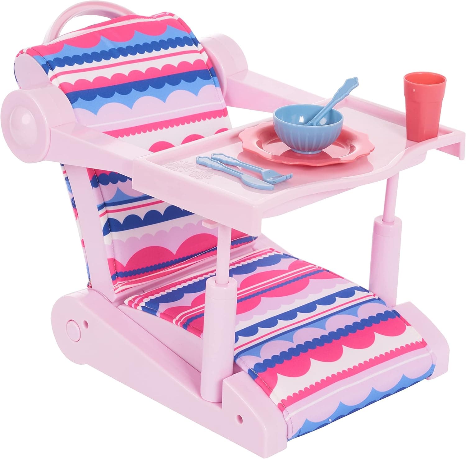Journey Girls Take-Along Seat for 18 Inch Dolls, Includes Folding Chair and Accessories