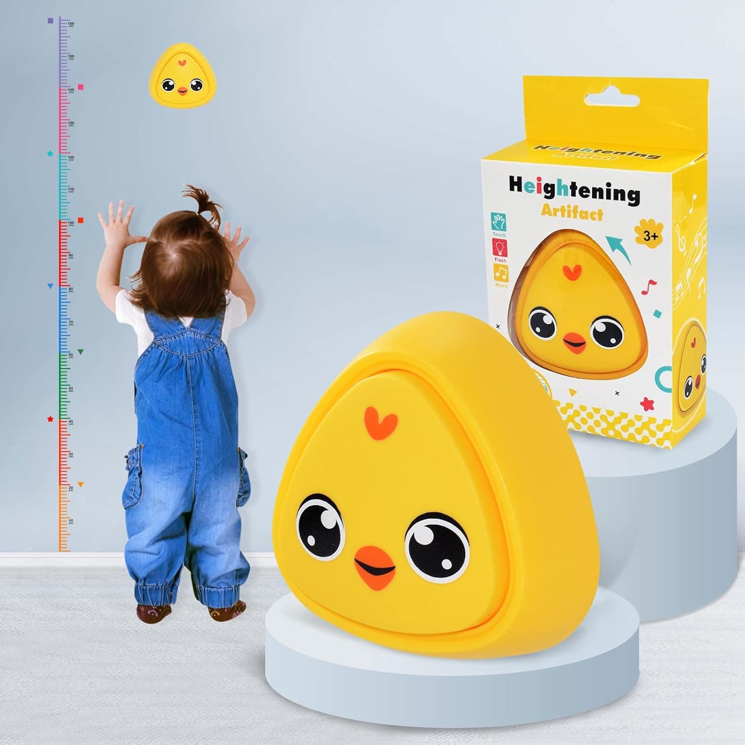 YYDeek Touch High Jump Counter Toy, Growth Promotion Toy Kids Bounce Training Equipment with Counting Sounds 1-30