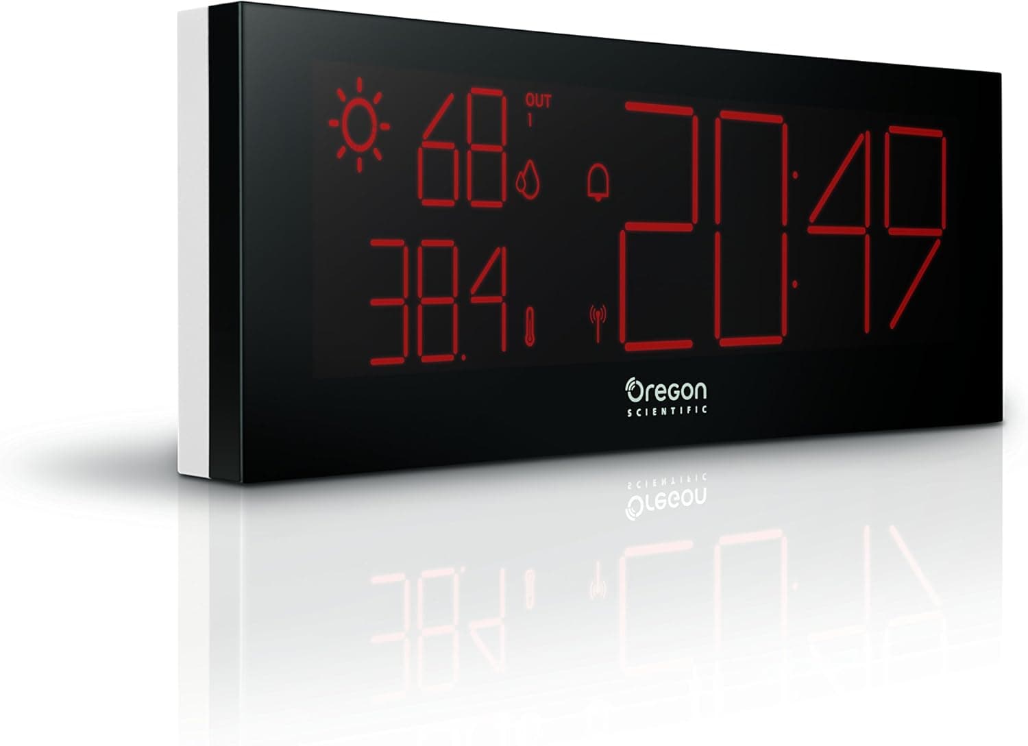 Oregon Scientific BAR292/BOXW PRYSMA Chrome Weather Station, White