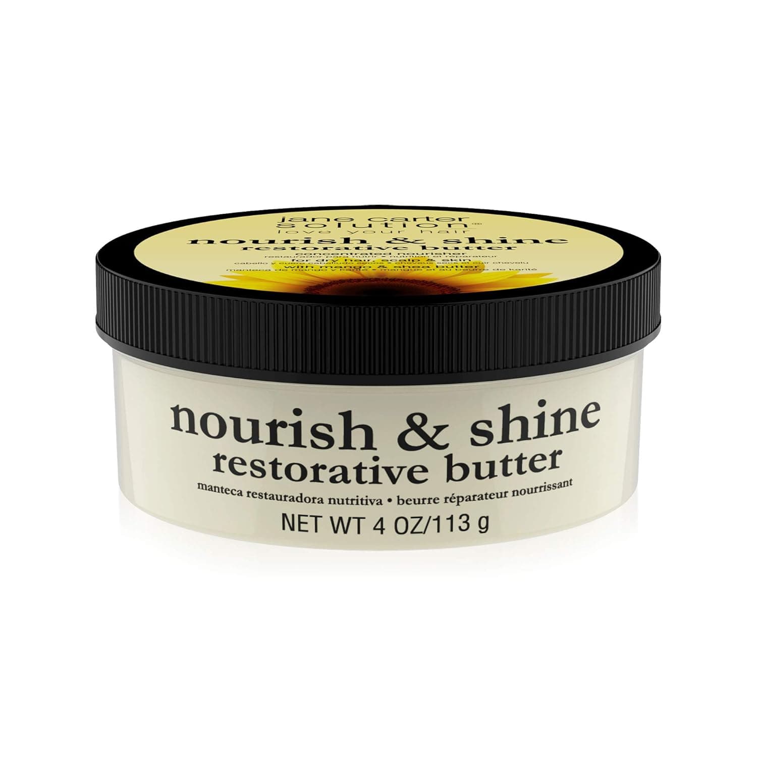 Jane Carter Solution All Natural Nourish and Shine for Dry Hair and Dry Skin, 4 Ounce