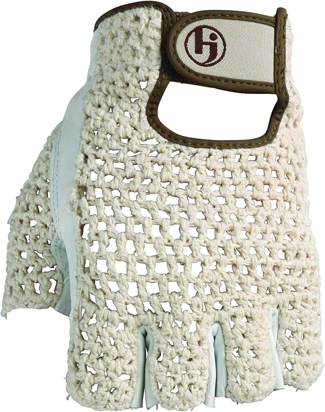 HJ Glove Women's Snow White Original Half Finger Golf Glove