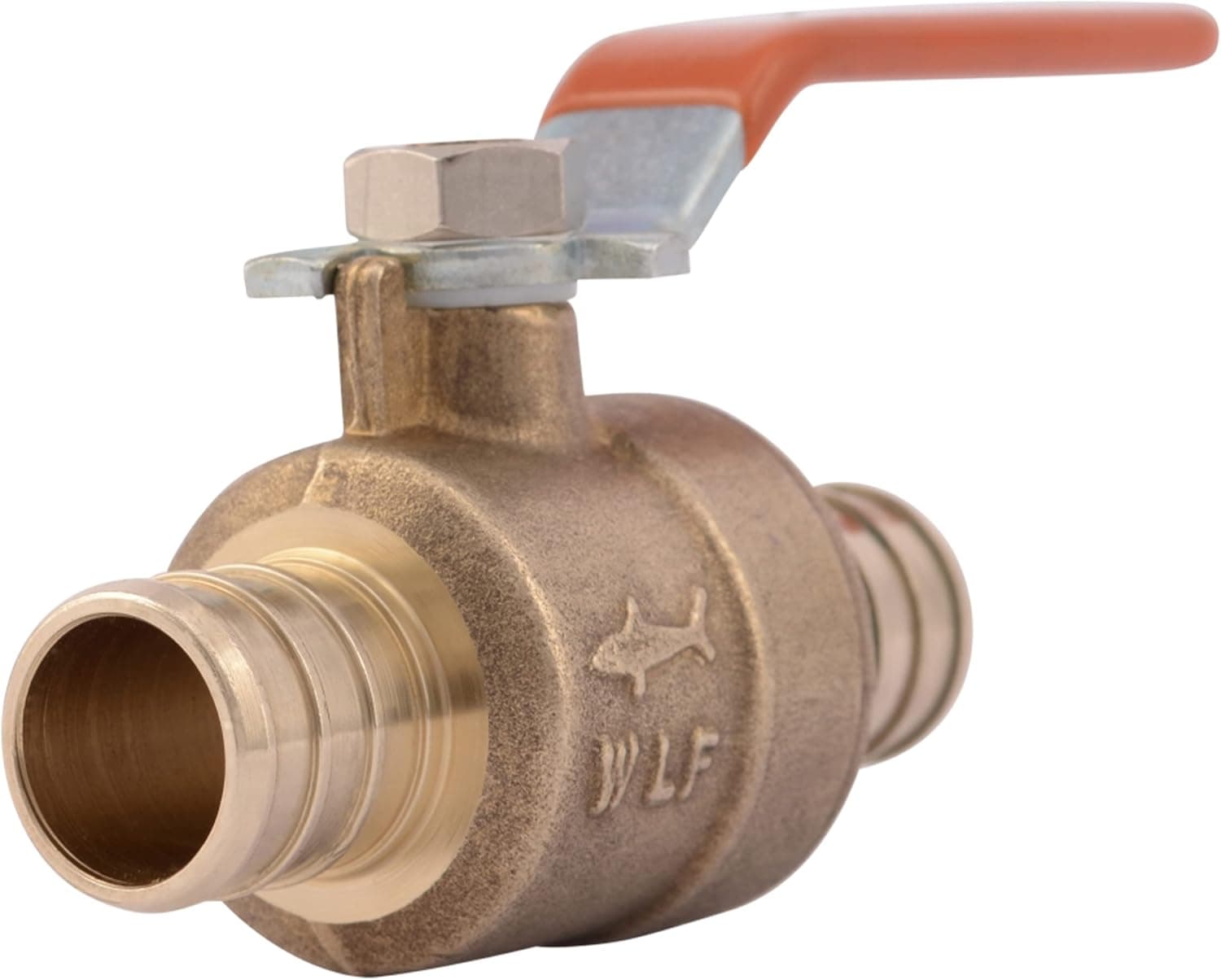 SharkBite 1/2 Inch Crimp Ball Valve with Drain, Brass Plumbing Fitting, PEX Pipe, PE-RT, 24612LFA