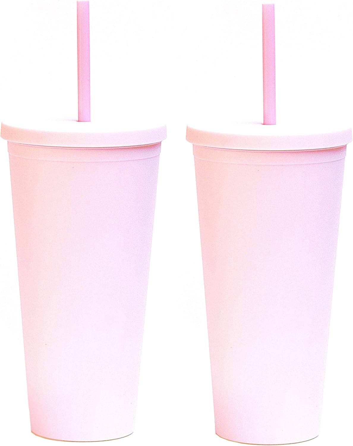 Acrylic Tumbler - Set of 2 (22oz Blush Pink)