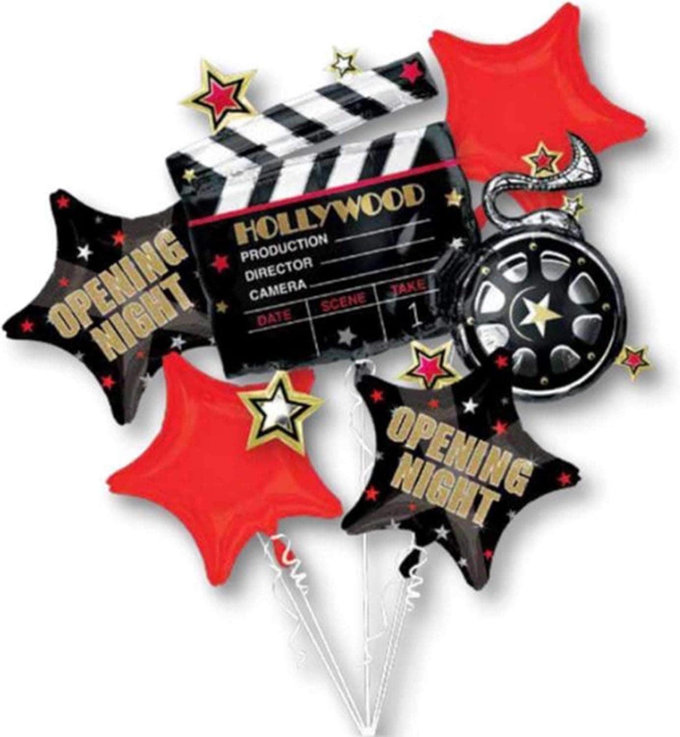 1 X Hollywood Stars Bouquet Of Balloons