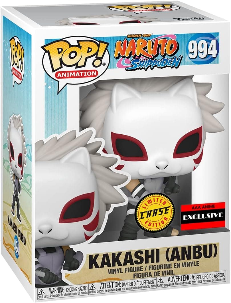 Funko Pop Naruto Shippuden Anbu Kakashi (Masked) Chase Figure (AAA Anime Exclusive)
