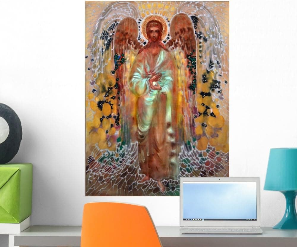 Wallmonkeys FOT-2998956-24 WM162204 Guardian Angel Peel and Stick Wall Decals (24 in H x 18 in W), Medium
