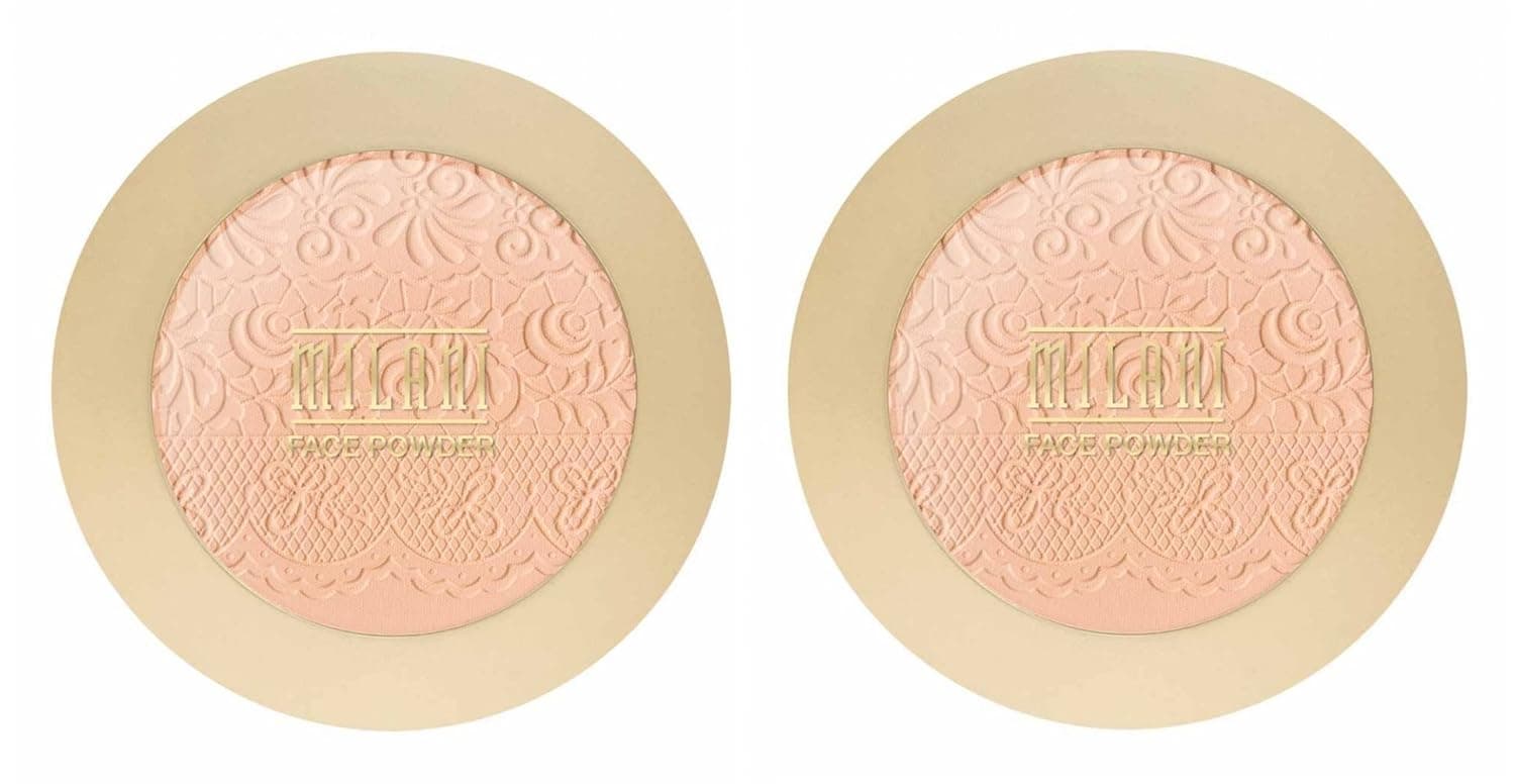 Milani Face Powder, Light Medium [02] 0.37 oz (Pack of 2)