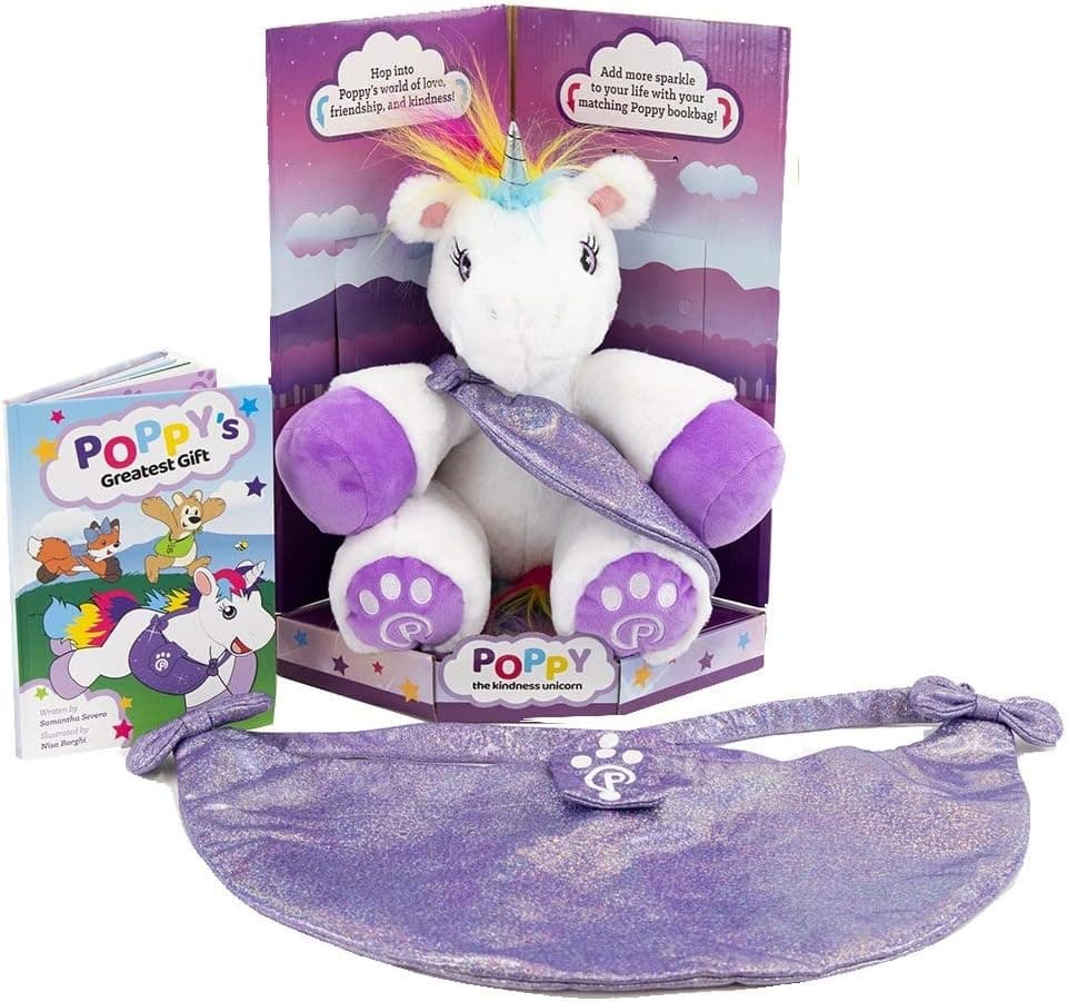 Plushible Stuffed Animals and Books - Book and Plush Set - Stuffed Animals for Girls, Boys & Toddler with Childrens Book & Matching Bag - Plush Animal Kids Toys with Storybook - Unicorn Toy Gift Set