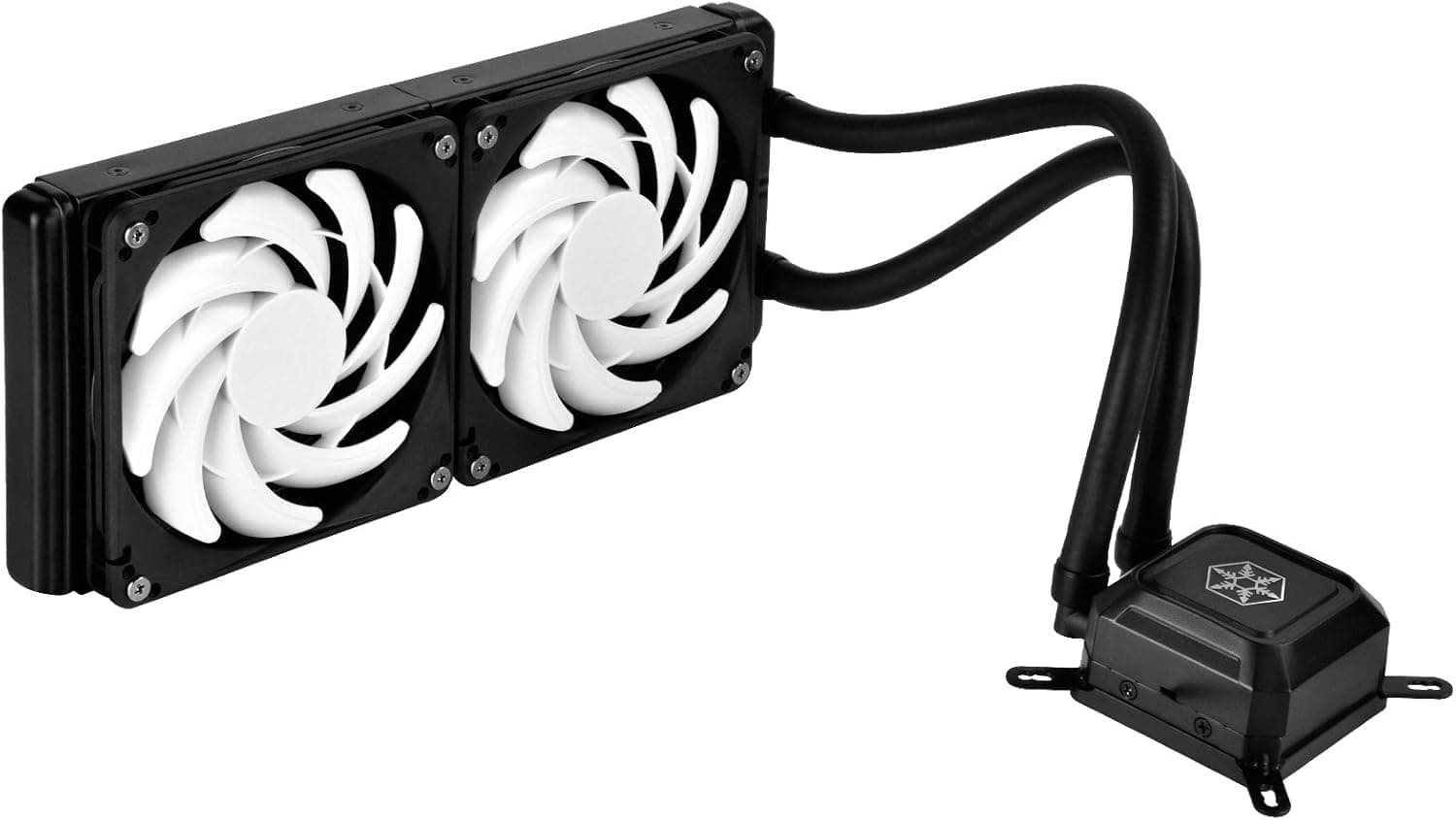 SilverStone Technology Tundra Series TD02-SLIM All in One Liquid CPU Cooler Cooling, Black, RL-TD02-SLIM