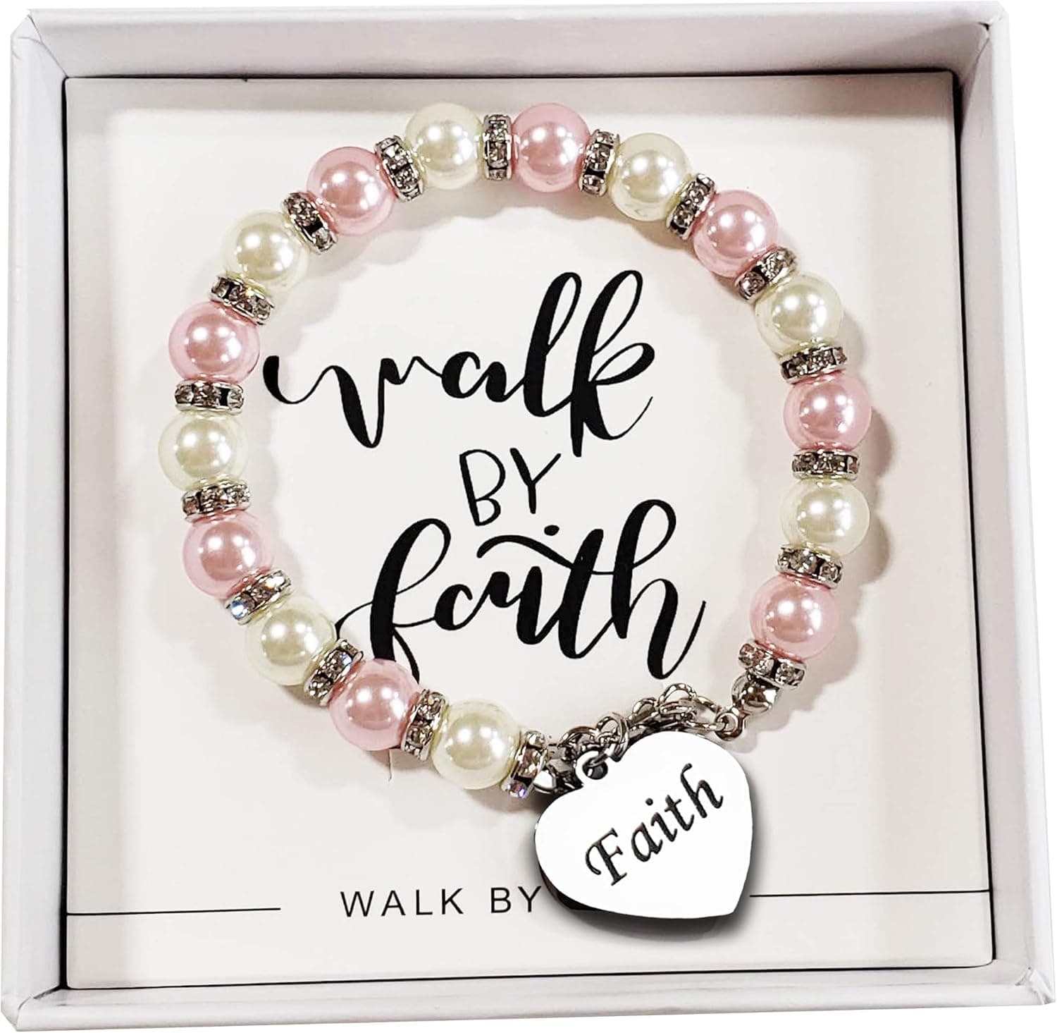 VICTORIAGRACES Confirmation Gifts, Charm Bracelet, Granddaughter Gift, LDS Baptism Gift For Girls, Present for Birthday Special Occasion Baptism Gifts, Gift For Daughter, Teenage, Faith Jewelry,