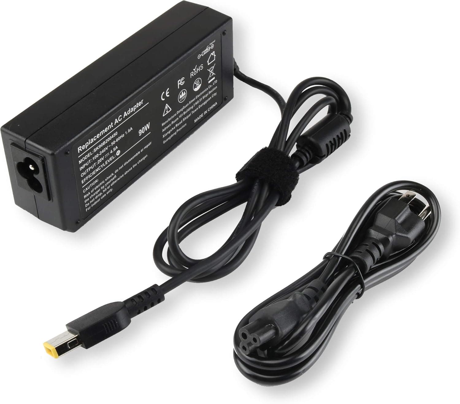90W 20V 4.5A USB AC Adapter Power Compatible with Lenovo TkinPad X1 X240 X250 Carbon T440 E431 Lenovo IdeaPad Z510 6277-9QU PA-1900-081