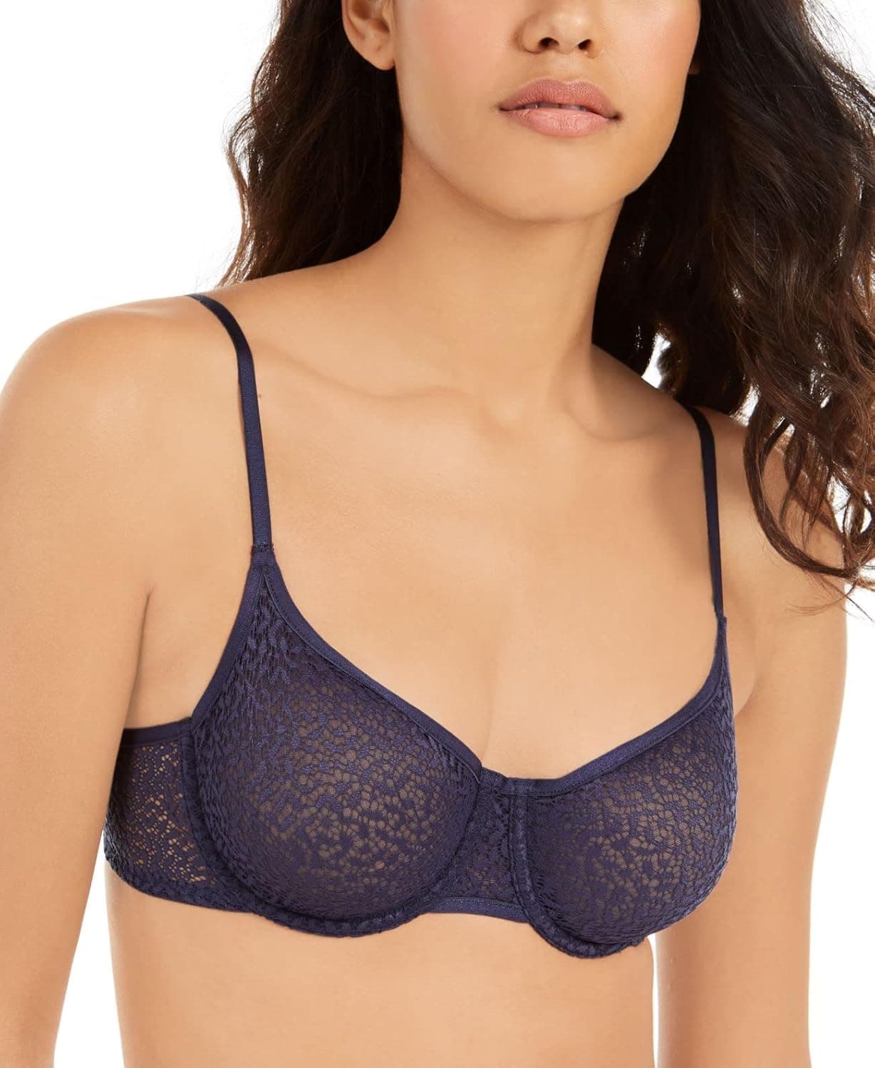 DKNY Women's Modern Lace Unlined Demi Bra