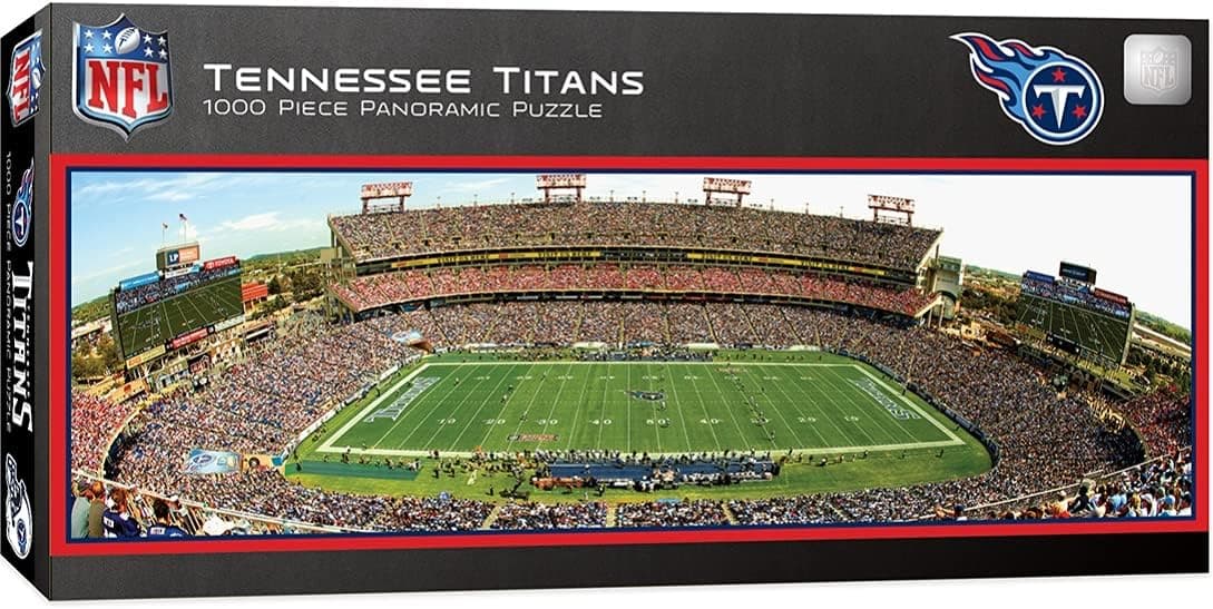 MasterPieces 1000 Piece Sports Jigsaw Puzzle - NFL Tennessee Titans Center View Panoramic - 13"x39"