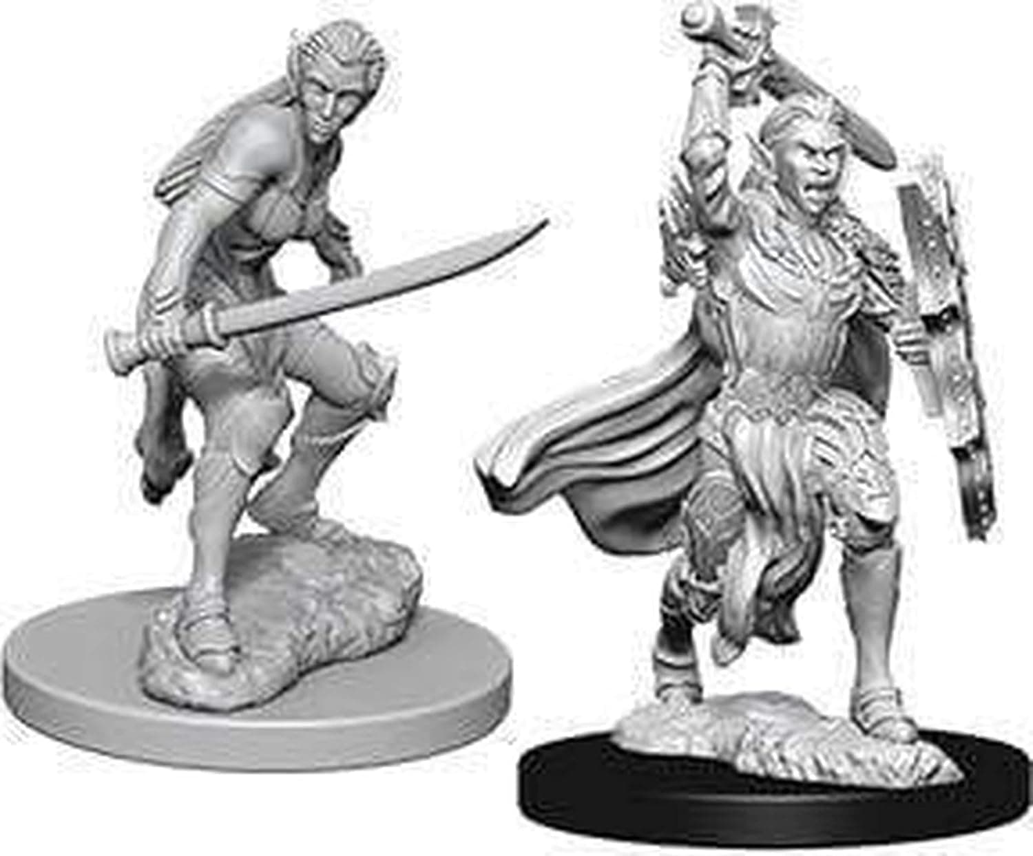 NECA D&D Nolzurs Marvelous Unpainted Miniatures: Wave 6: Elf Female Fighter
