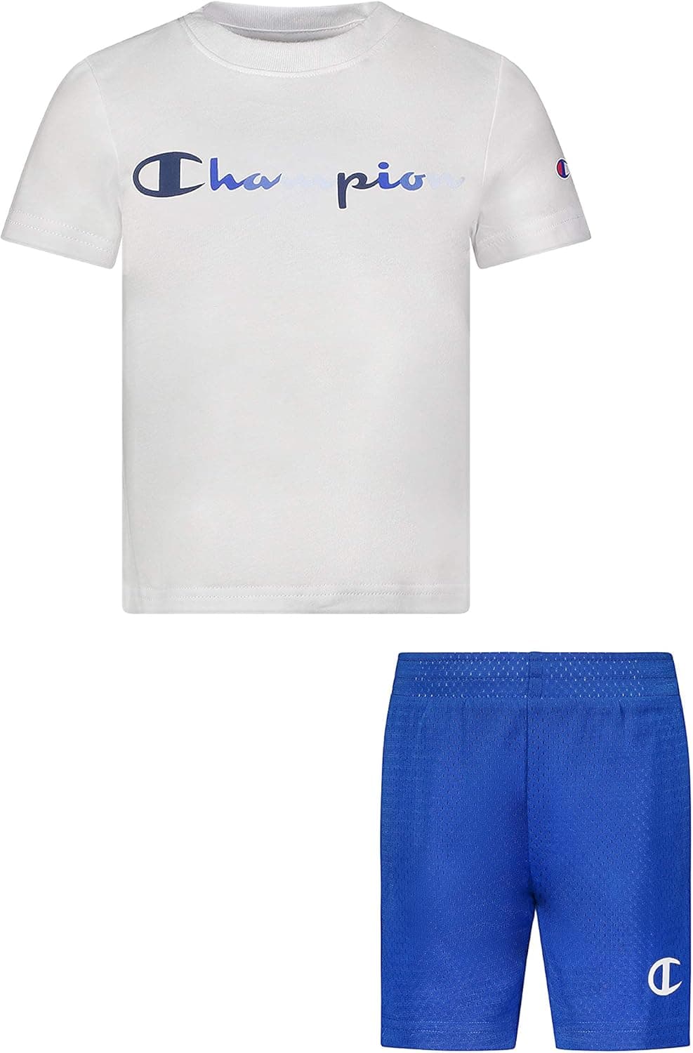 Champion Little Boys 2-7 Short Sets Mesh and French Terry Shorts