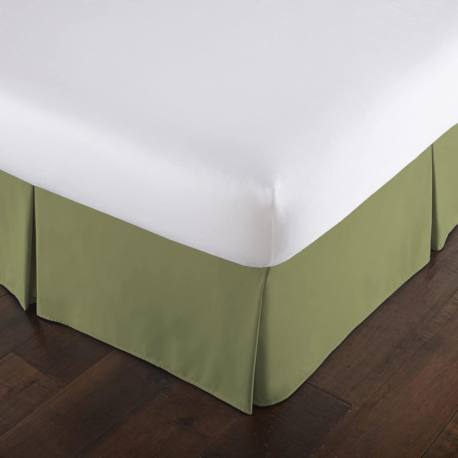 Southshore Fine Linens® - VILANO® Springs - 15 inch Drop Pleated Bed Skirt, Sage Green, Twin