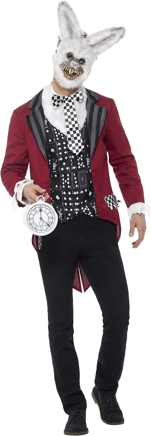 Smiffys Men's Deluxe White Rabbit Costume