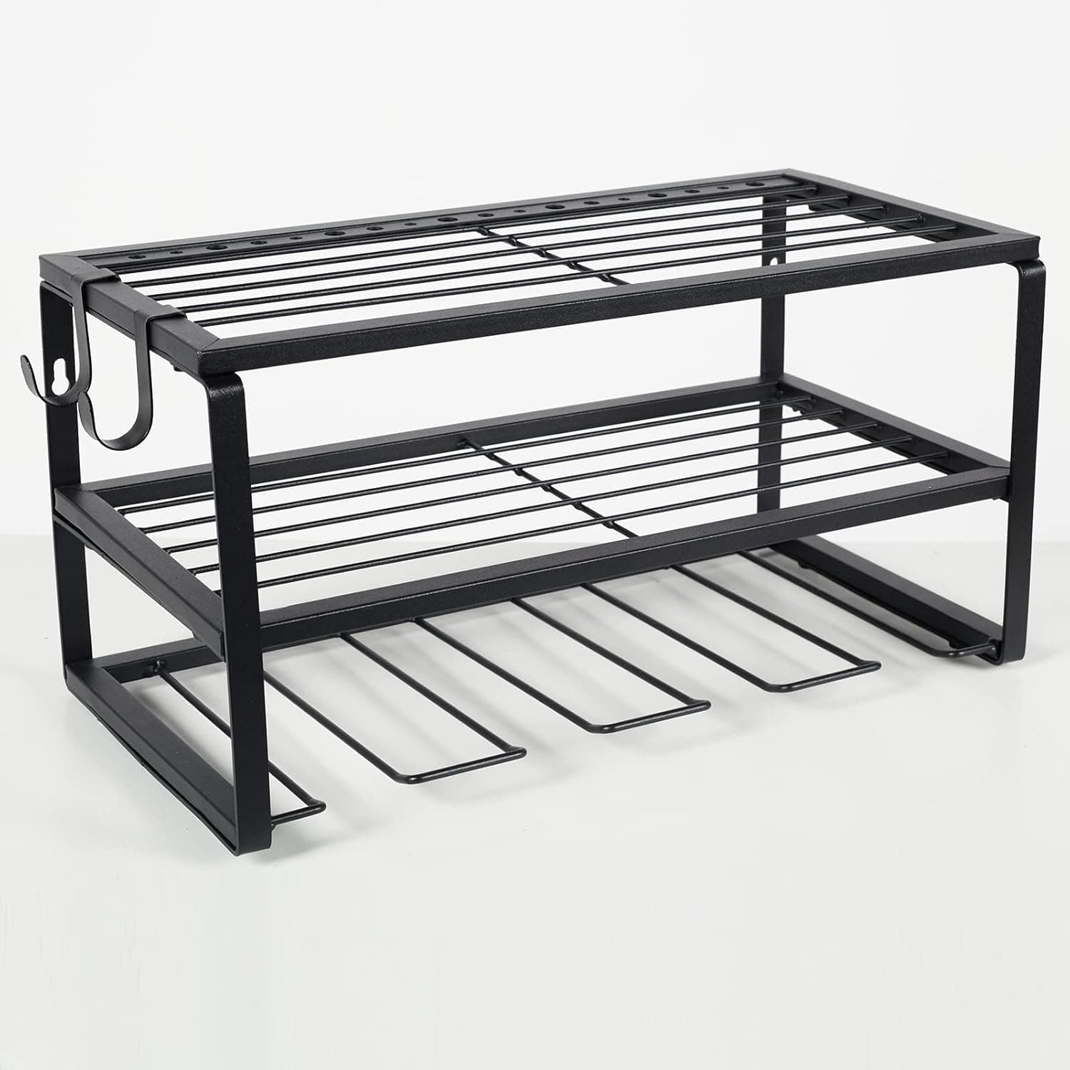 irongod Power Tool Organizer,Garage Organization and Storage,Drill Holder Wall Mount,Utility Rack for Cordless Drill, 3 Layers Heavy Duty Metal Tool Shelf