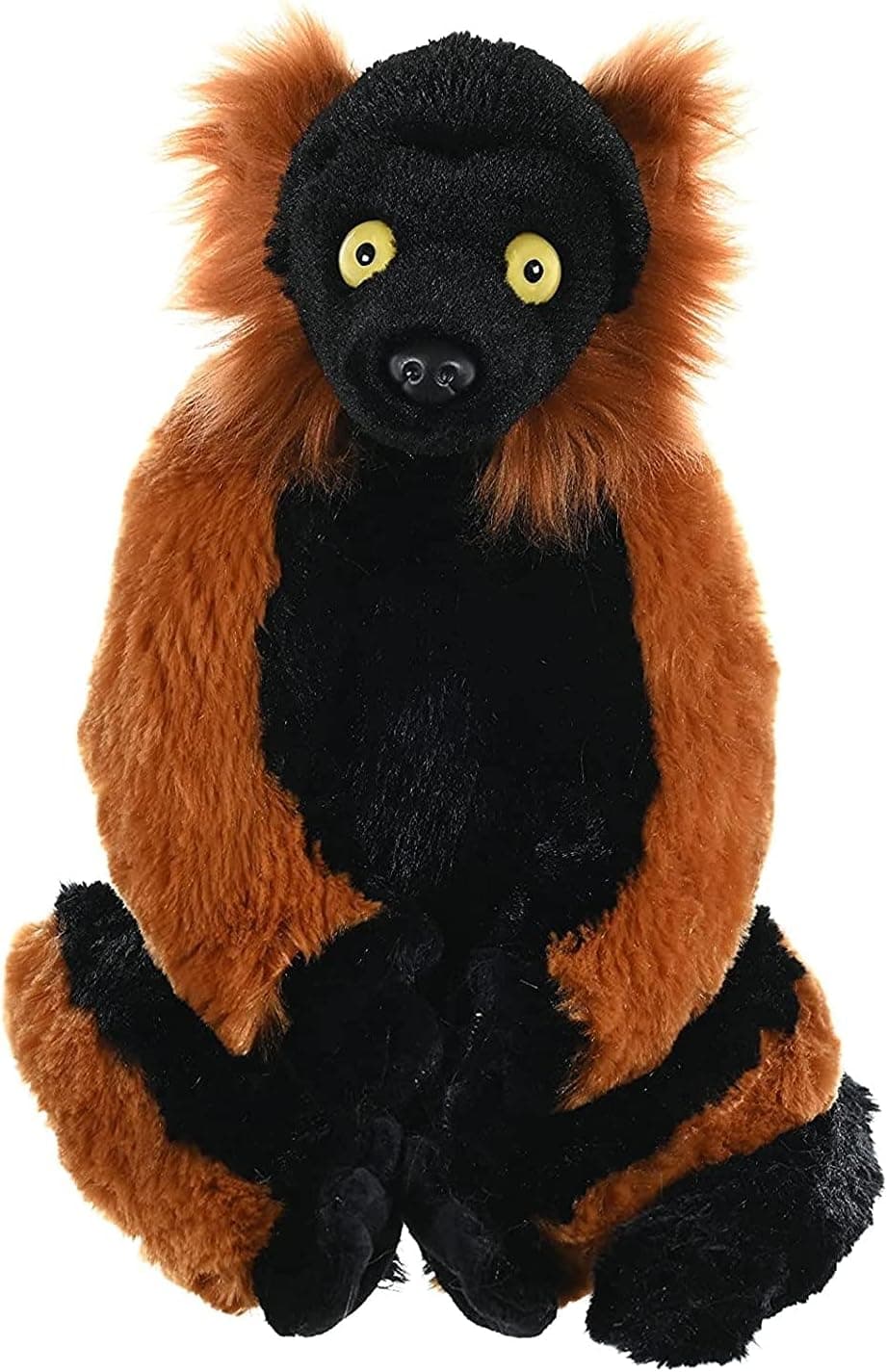 Wild Republic Red Ruffed Lemur Plush, Stuffed Animal, Plush Toy, Gifts for Kids, Cuddlekins12 Inches