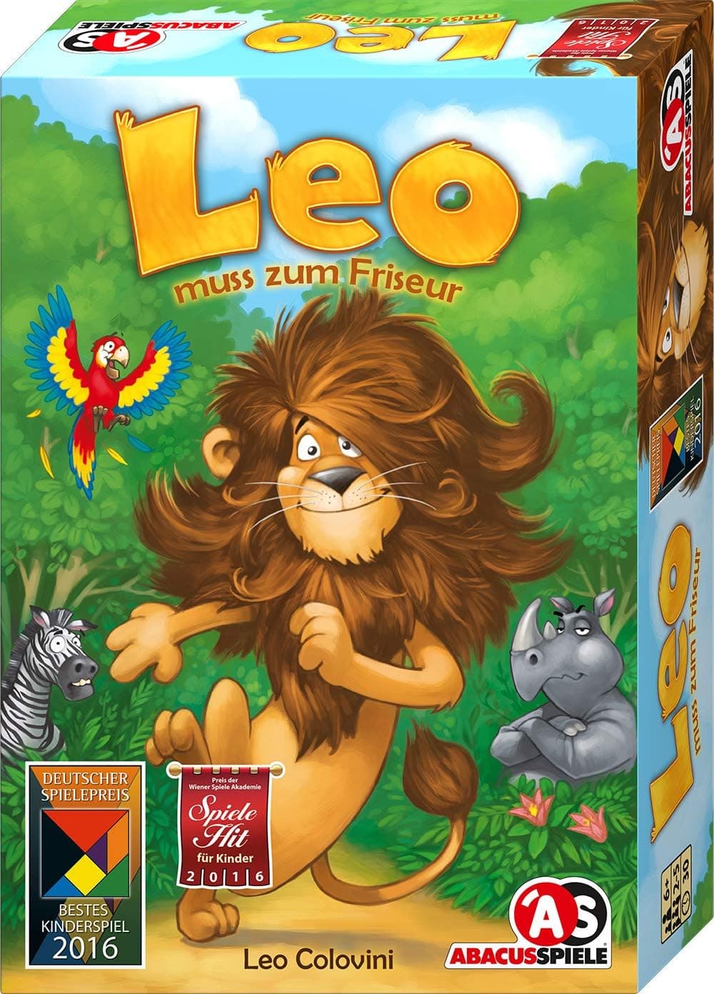 Abacus Spiele ABA04161 Leo muss Zum Friseur Nominiert Kinderspiel 2016" Game