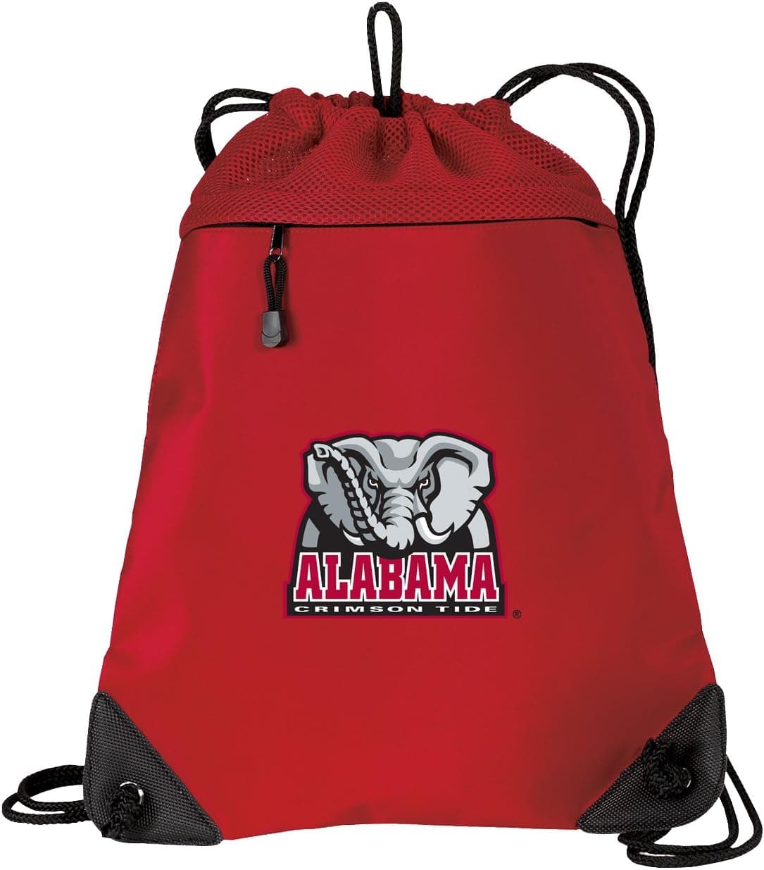 Broad Bay Alabama Drawstring Backpack Bag University of Alabama Cinch Pack - UNIQUE MESH & MICROFIBER