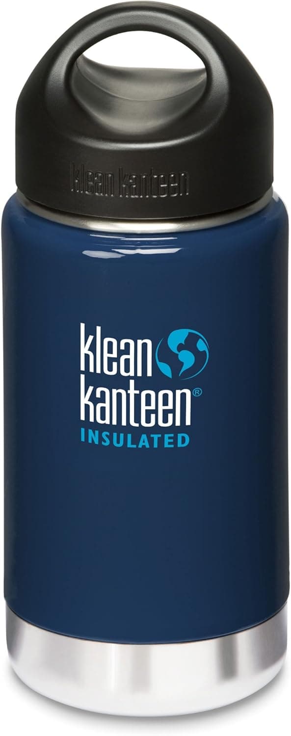 Wide Mouth Insulated Bottle (Stainless Loop Cap) - Night Sky 12 oz