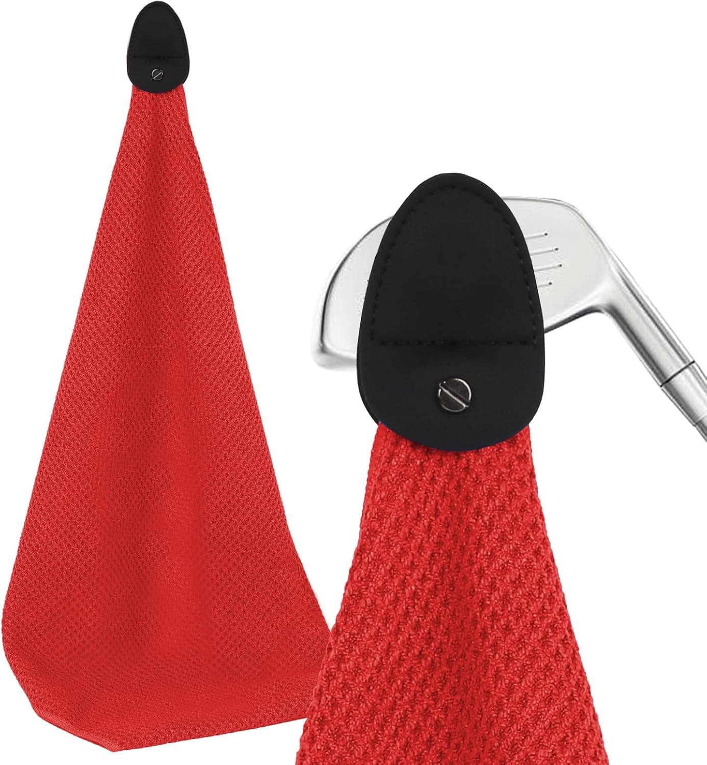 River Hill Golf Golf Club Hook Magnetic Towel Microfiber Golf Cleaning Quick-Drying Towel, Attaches to Golf Cart, Club or Golf Hub, Industrial Strength Magnet can Fix Golf Towel