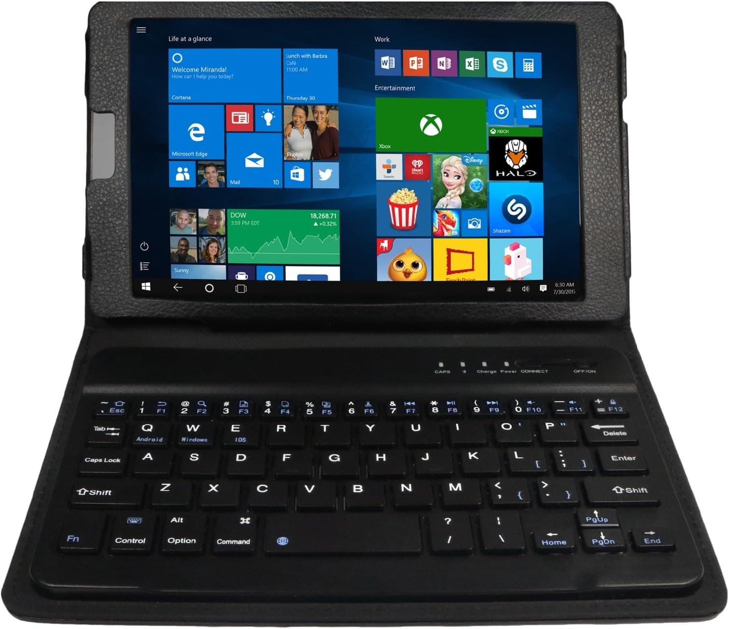 Ematic EWT828 2 in 1 8" Tablet/PC With Quad Core Processor, 1GB Memory, 32GB Storage and Windows 10