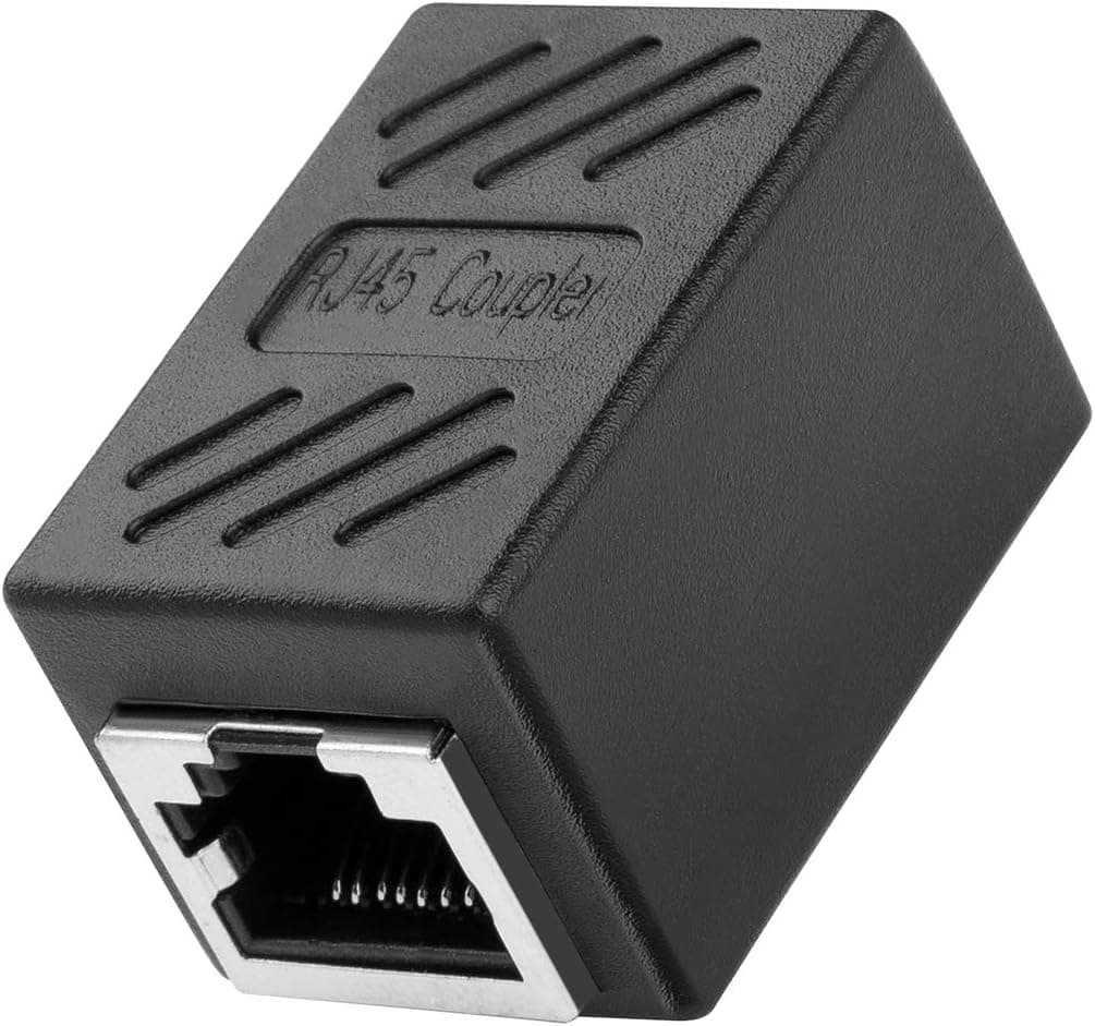 RJ45 Coupler Cat 5 Cat5e Cat6 Network Cable Extender, Female to Female Connector Extension