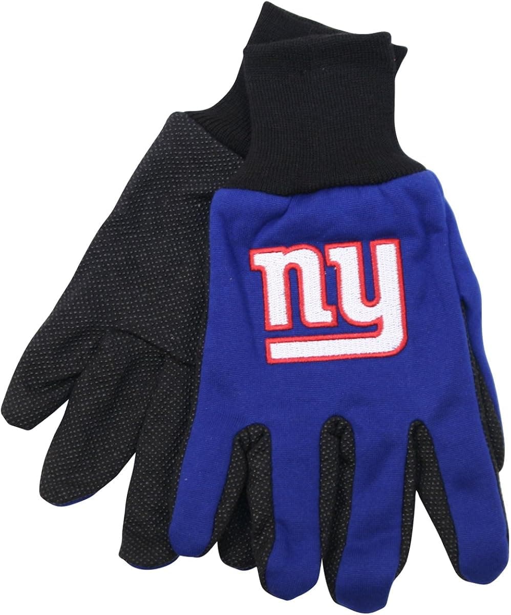NFL Team Logo Grip Gloves - New York Giants