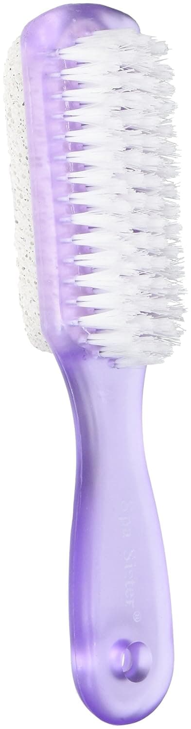 Bath Accessories Frosted Pumice Duo Brush, Lavender