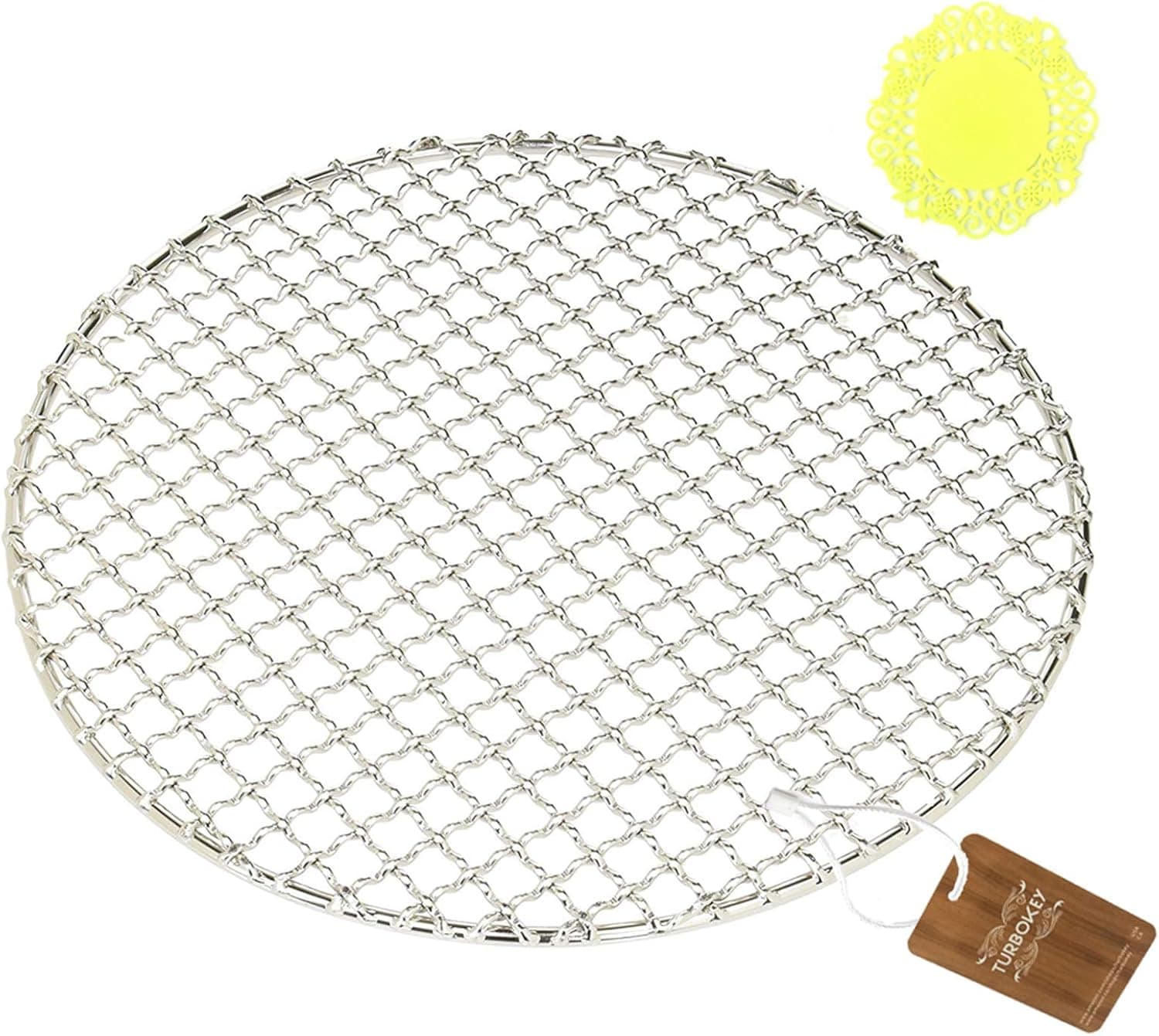 Turbokey 6.5 Inch Cooking Rack Round Stainless Steel Baking and Cooling Steaming Rack Cookware Fit for Air Fryer Instant Pot Pressure Cooker Canning (165mm/6.5")