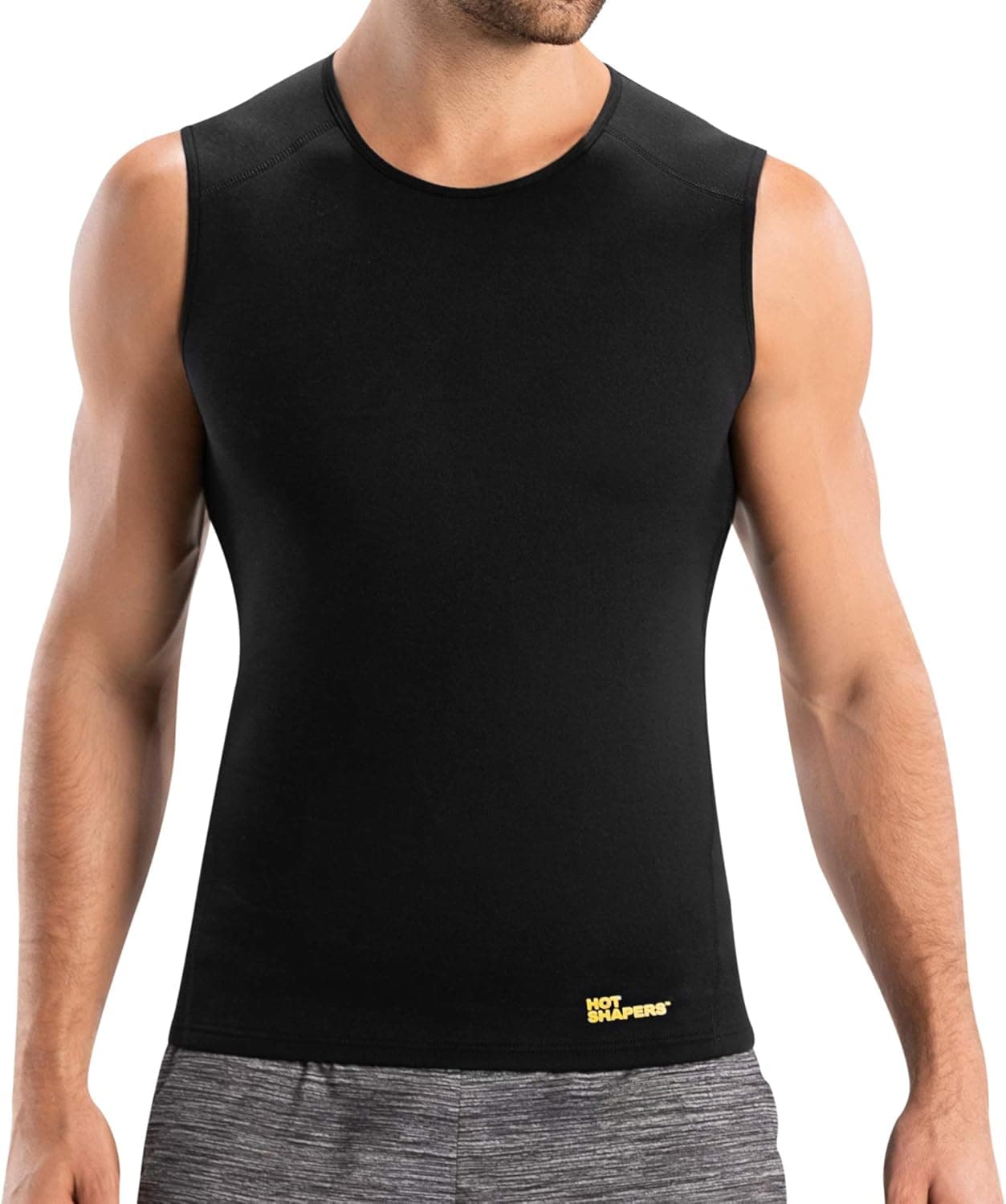 HOT SHAPERS Hot Tank for Men – Slimming Compression Workout Tank Top
